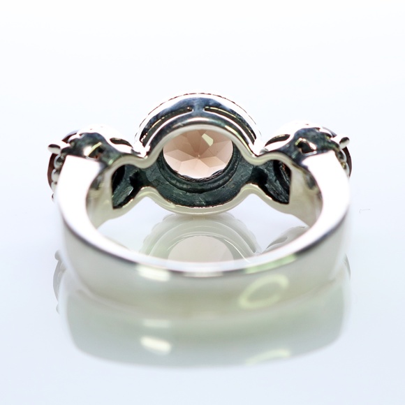 Brazilian Smoky Quartz Sterling Silver Ring - Picture 3 of 5